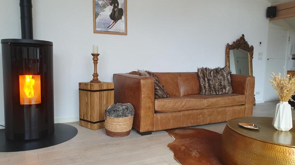 Chalet entier 110m2 avec vue et sauna à 10 min des pistes